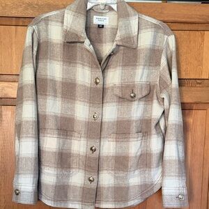 American Eagle Outfitters Beige Shacket